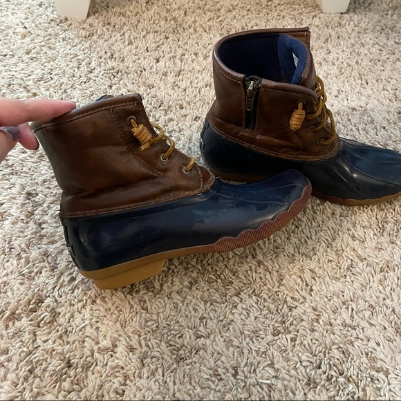 SPERRY • saltwater navy boot SIZE 6 - Picture 2 of 7